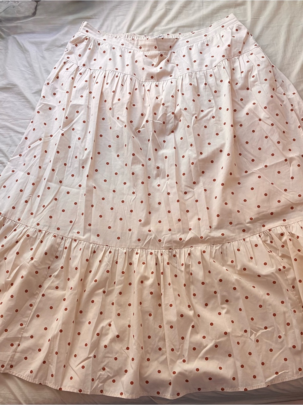 Abercrombie & Fitch Poplin tiered maxi skirt (size XL Tall) - Picture 2 of 4